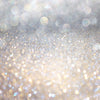 White and Silver Abstract Bokeh Lights  Backdrop - Backdropsource