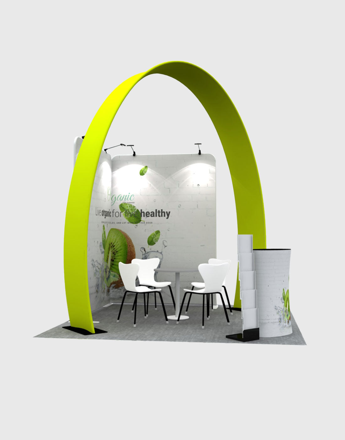 Modular Horseshoe Arch Exhibition Kit for 10ft Wide Booths - Backdropsource