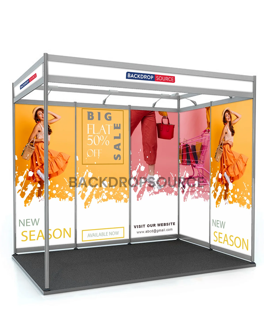 Shell Scheme Exhibition Graphics for 4m Wide x 3m Depth Booth