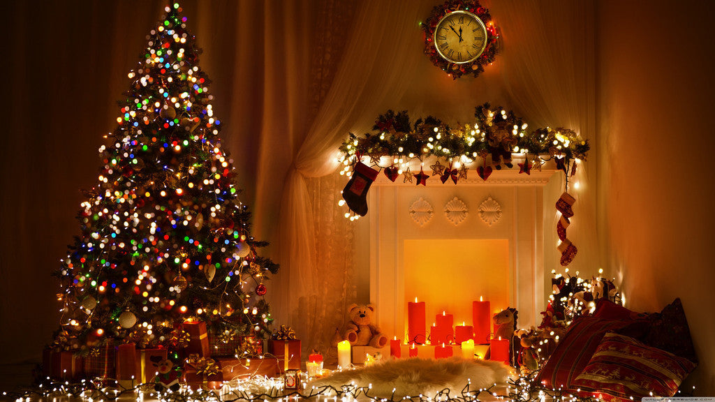 Christmas Room Decoration Print Photography Backdrop