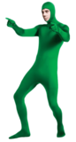 Chroma Key Green Body Suit - Backdropsource