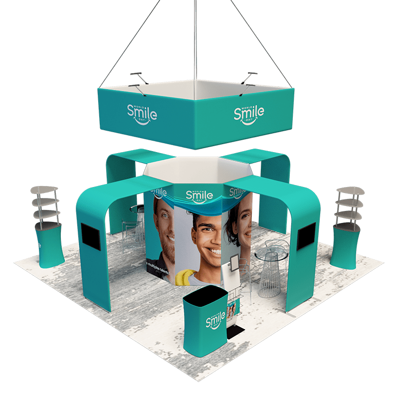 Modular Booth Kits 20ft x 20ft - Model 02 - Backdropsource