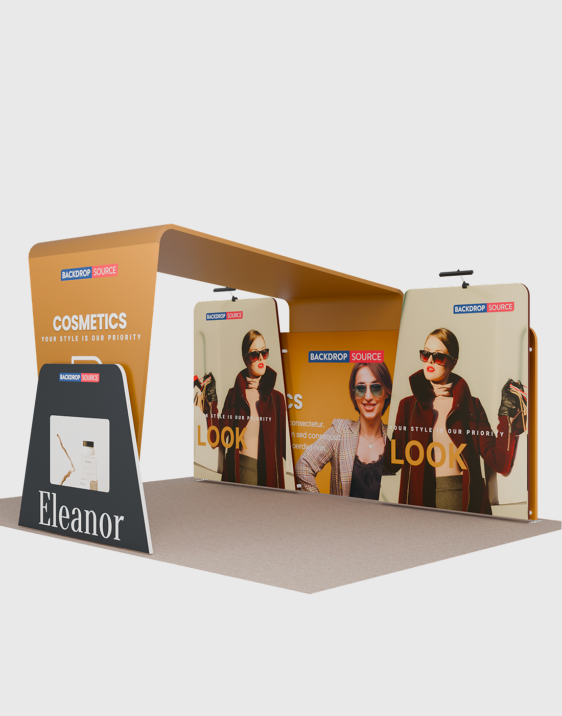 Portable Exhibit Display 6m - Model 14