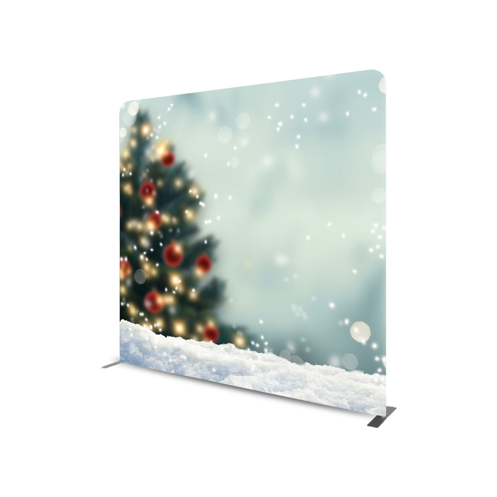 CHRISTMAS TREE STRAIGHT TENSION FABRIC MEDIA WALL - Backdropsource