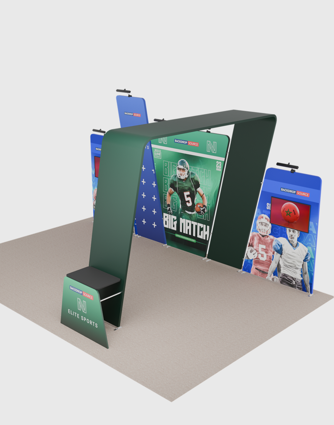 Portable Exhibit Display 6m - Model 16