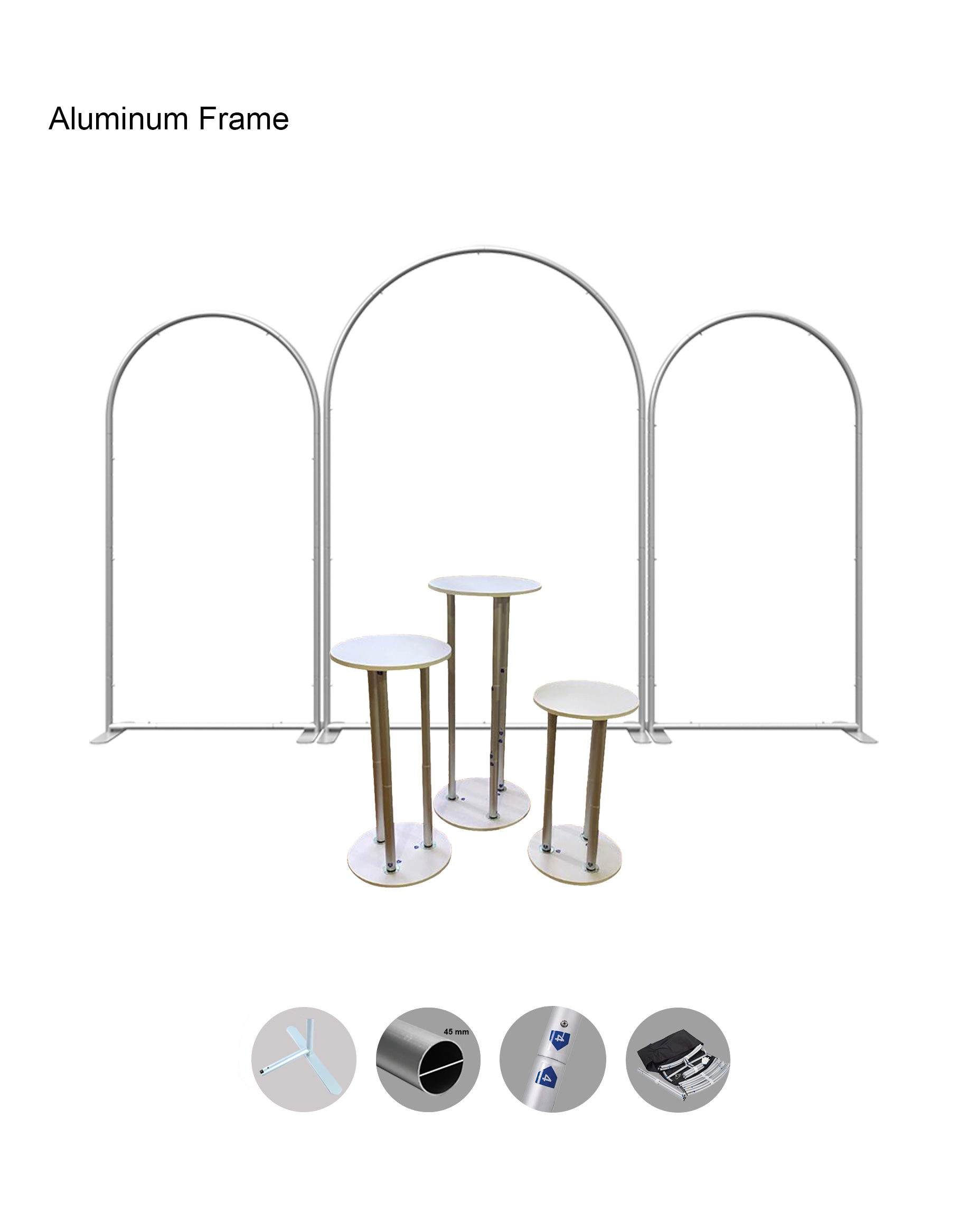 Arch Party Sets with Plinth - Model 1 - Backdropsource