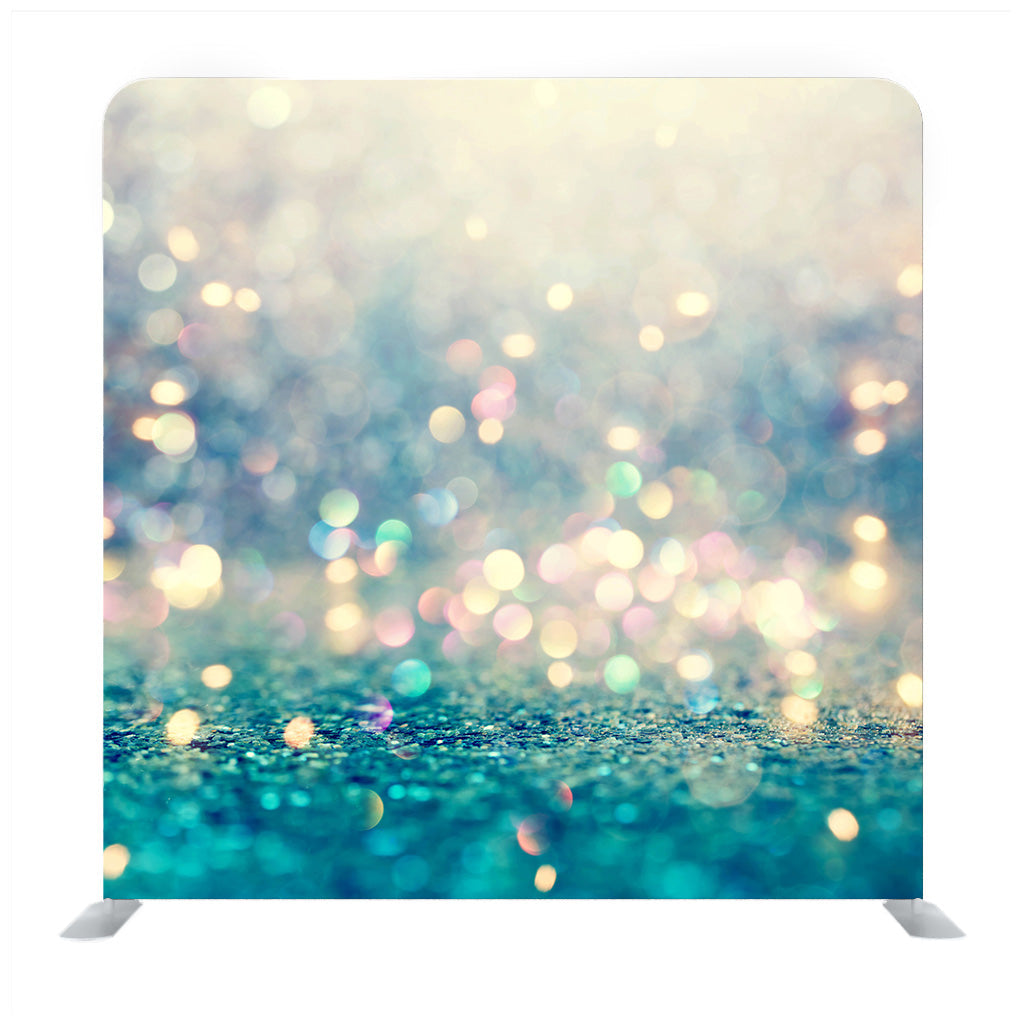 Blue Glitter Gradient Media Wall - Backdropsource