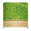 Brown Wall with Long Green Plants Media Wall - Backdropsource