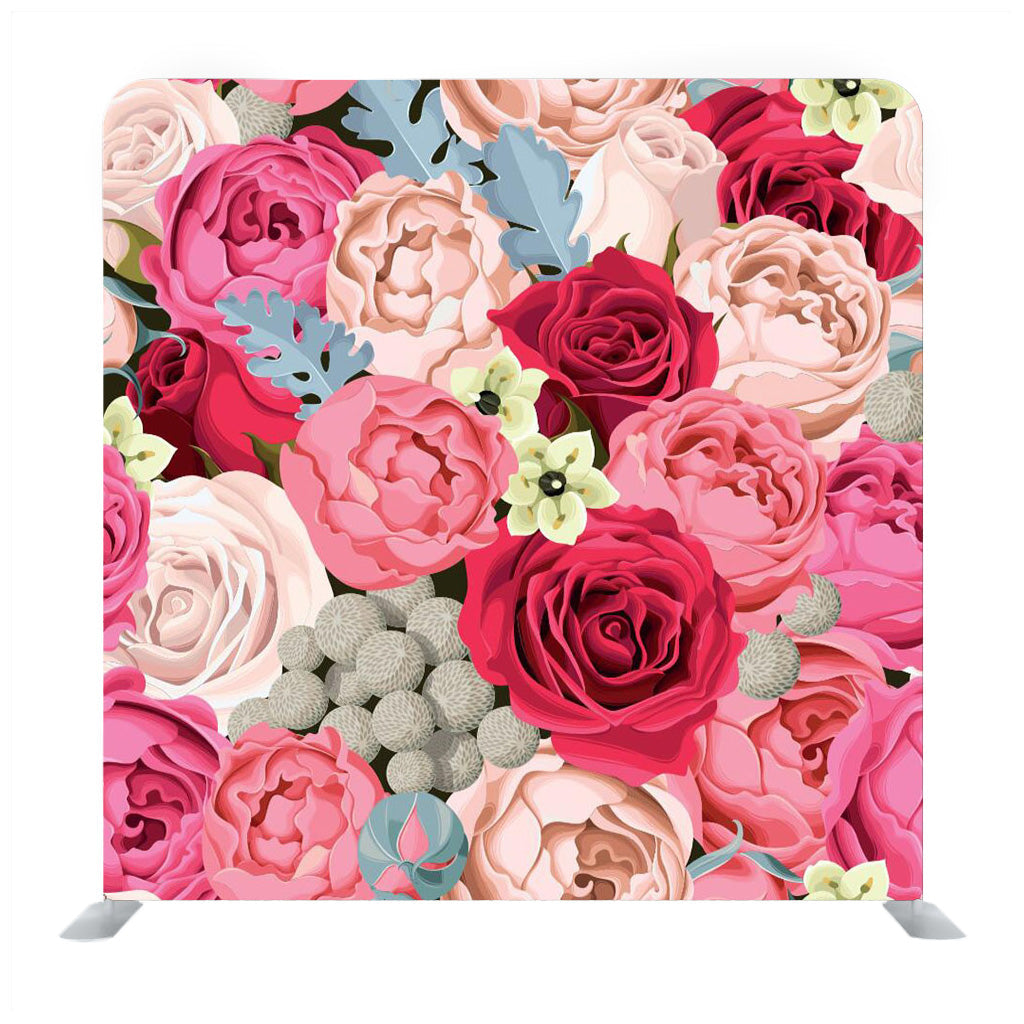 Colorful Flowers Media Wall - Backdropsource