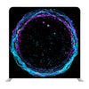 Colorful Blue Circle Frame On Black Background Media Wall - Backdropsource