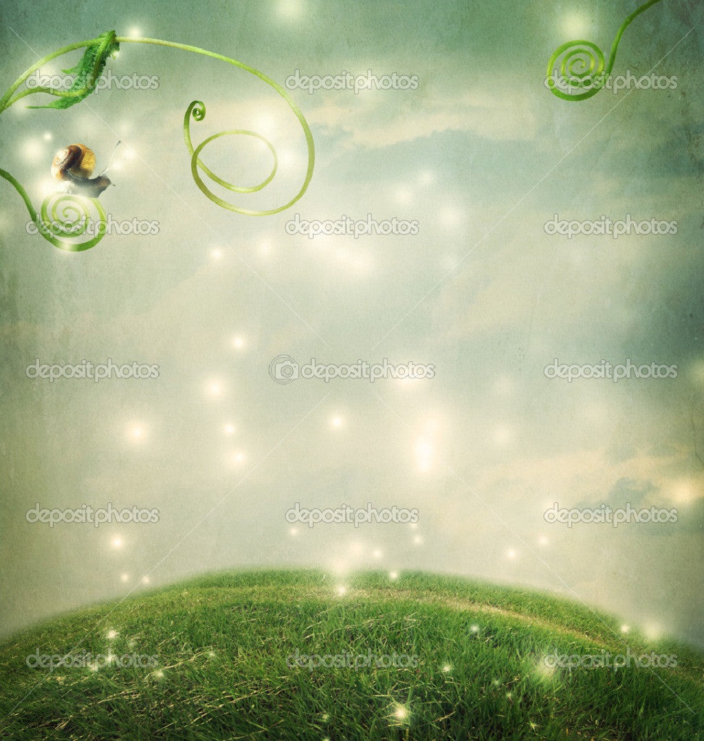 Fantasy Landscape Glitter Print Photography Backdrop