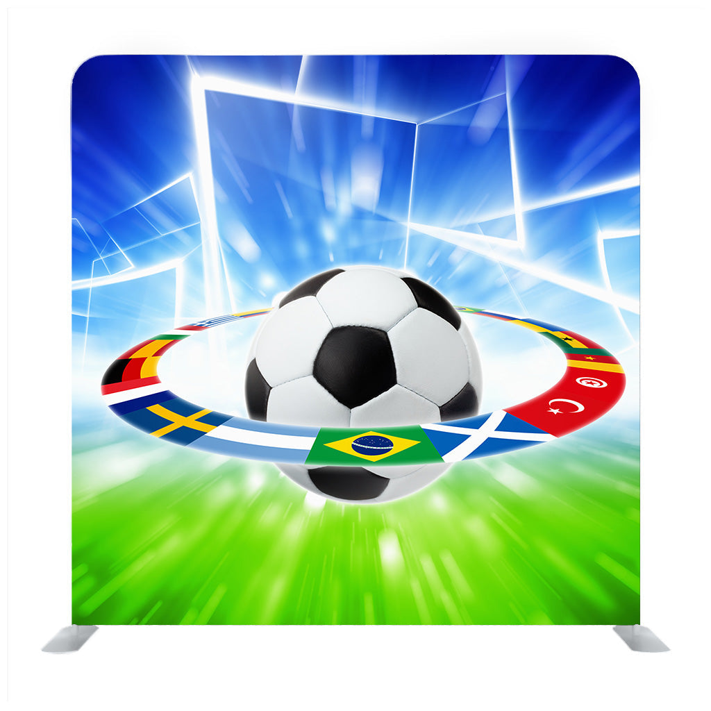 Foot Ball Themed Media wall - Backdropsource