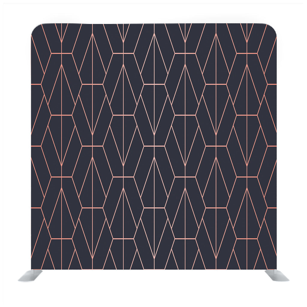 Geometric Copper Pattern Media Wall - Backdropsource