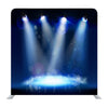 Illuminated White Spotlight Stage Media Wall - Backdropsource