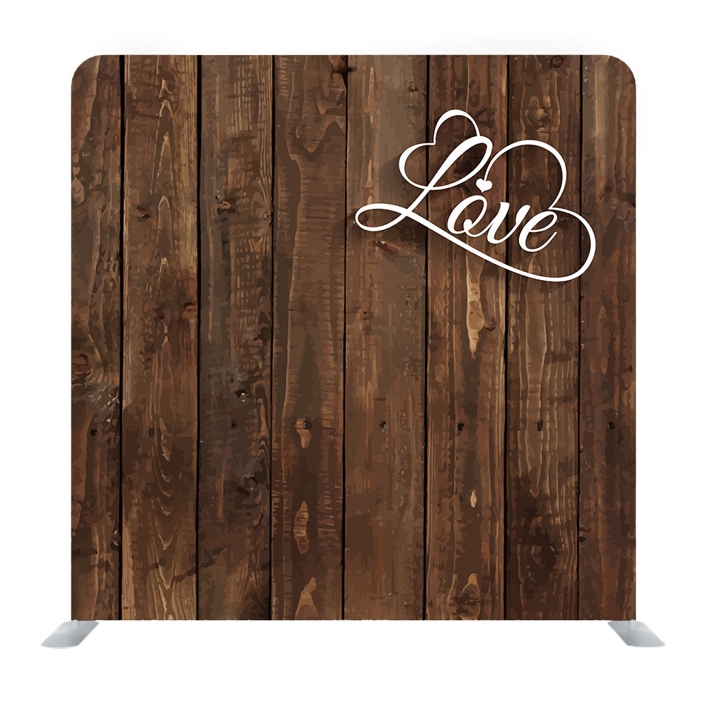 Letter card Wooden Media wall - Backdropsource