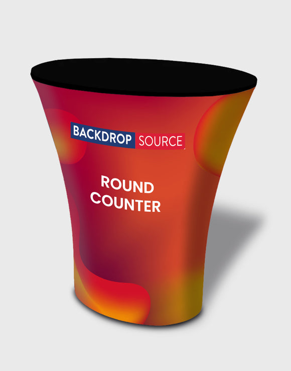 Round Fabric Display Counter (For Podium & Booth Exhibitions)