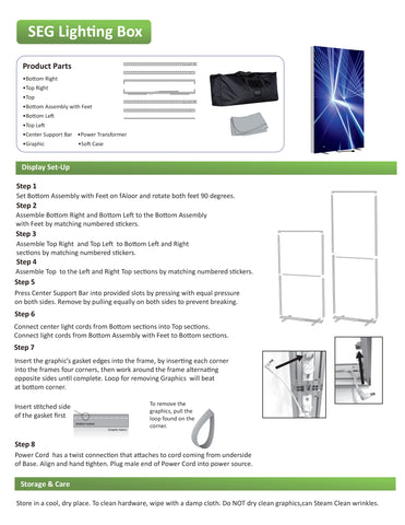 SEG Fabric LED Light Box - 6m