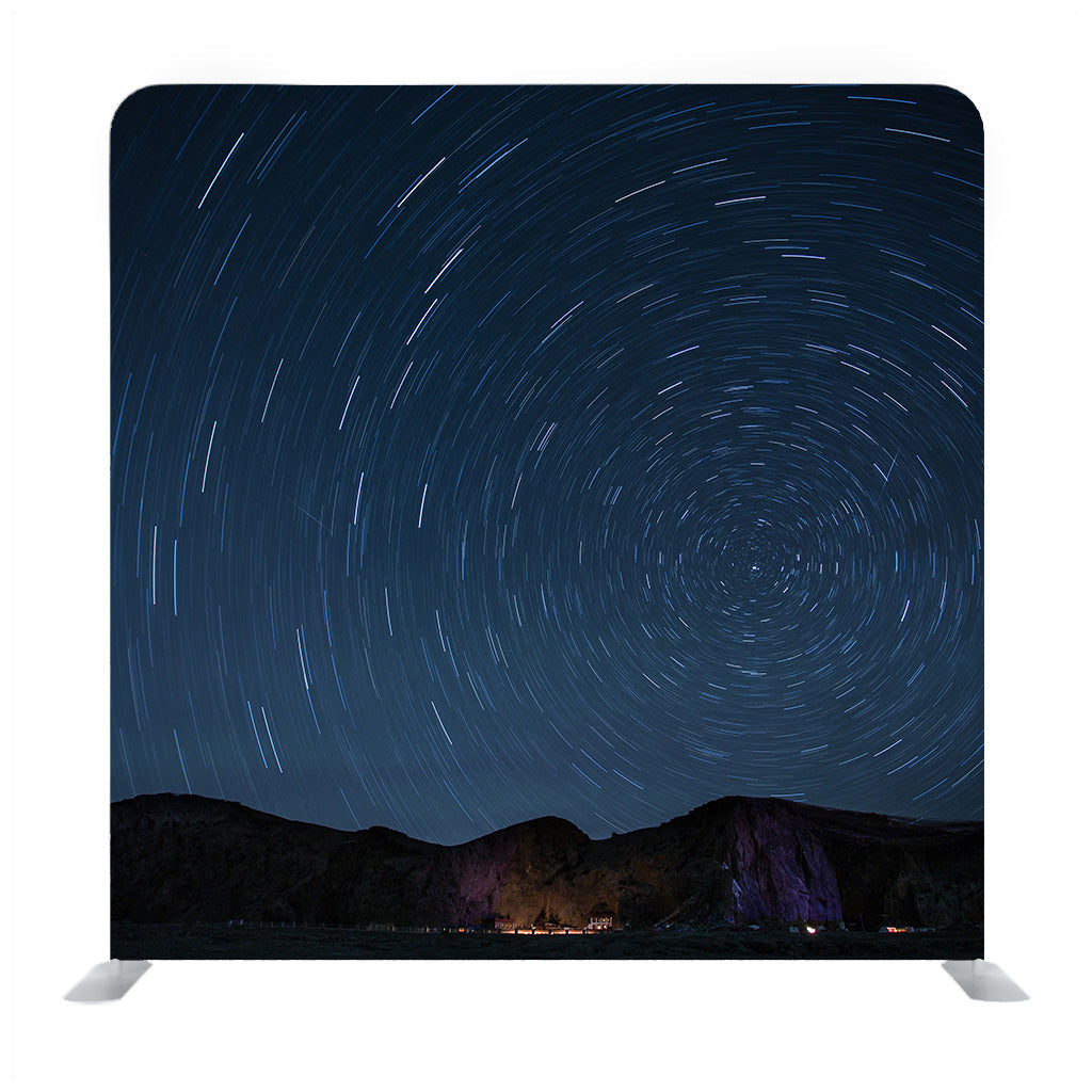 Starry Sky With Some Mountains Backdrop - Backdropsource