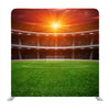 The Soccer Stadium With The Orange Bright Lights Background Media Wall - Backdropsource