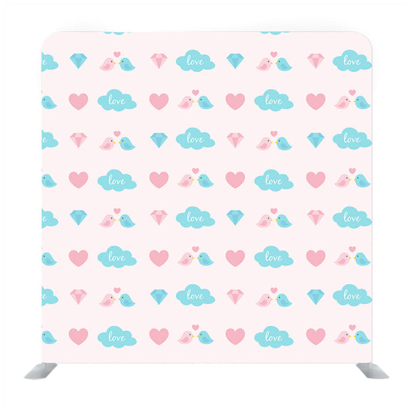 Valentine, vector illustration on white background Media wall - Backdropsource