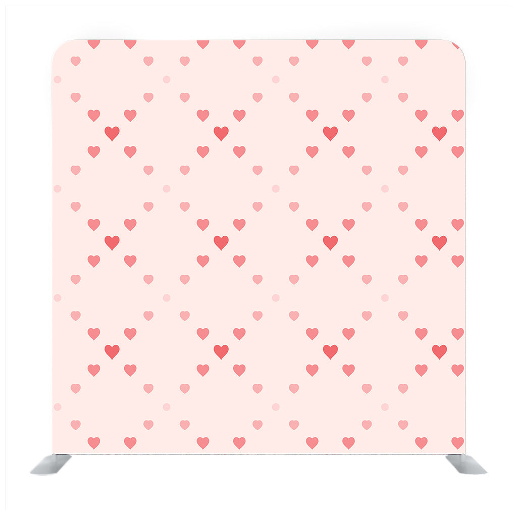 Valentine day pink hearts pattern on pink rose Media wall - Backdropsource