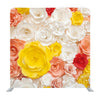 White And Yellow Roses Media wall - Backdropsource